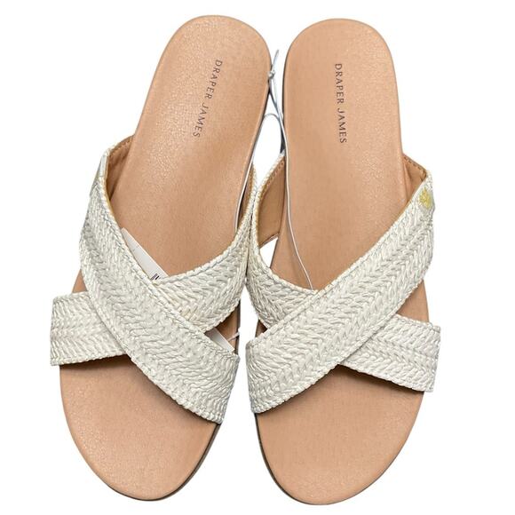 Draper James Women's White Sandals Size 8 NIB NEW - Picture 3 of 10